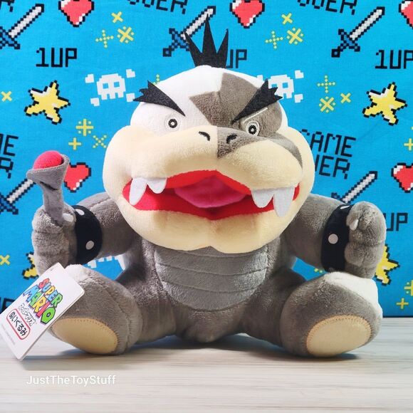 Super Mario Bros Morton Koopa Jr. 8" Sanei Nintendo Collectible Plush NWT - Picture 1 of 7